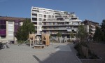 location appartements et bureaux immeuble locatif Chailly Lausanne Agence BCV Atelier Commun Architecte