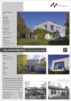 Surélévation d’une villa des années 60 Le Mont Lausanne Didier Pittet Architecture