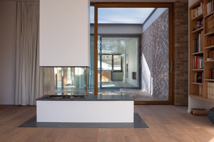 Villa inspiration Mies van der Rohe atelier objectifs Cheminée Christener