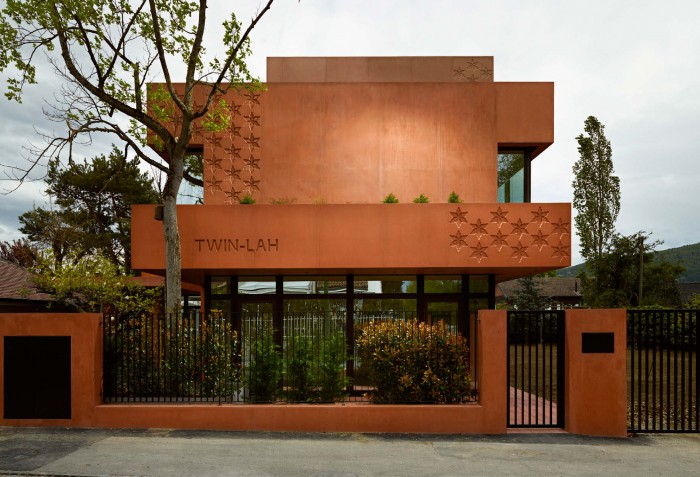 Twin-lah Villa contemporaine Thônex collin Fontaine g8a architectes