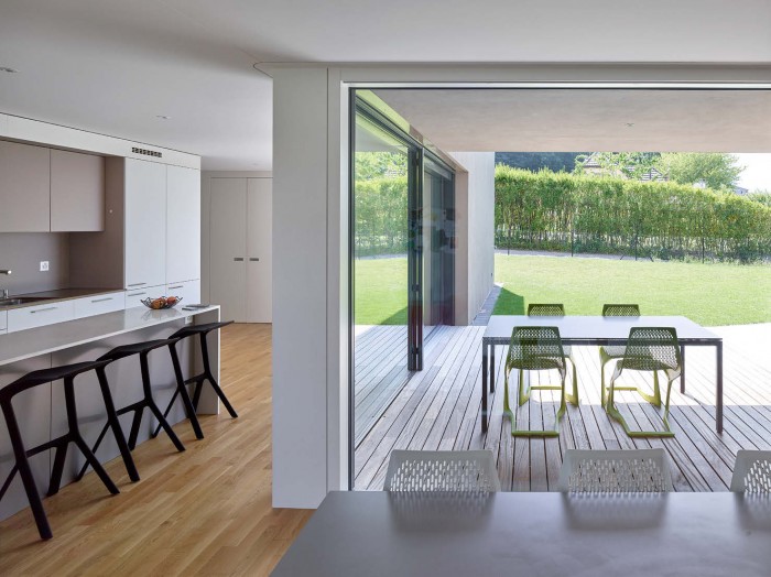 Villa familiale contemporaine moderne Patrick Minder Architectes